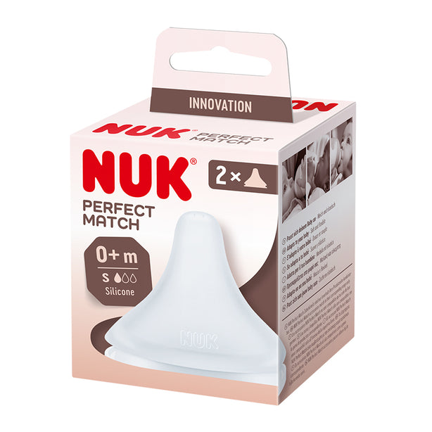 NUK Perfect Match Teats 2/Box S (0 month+)