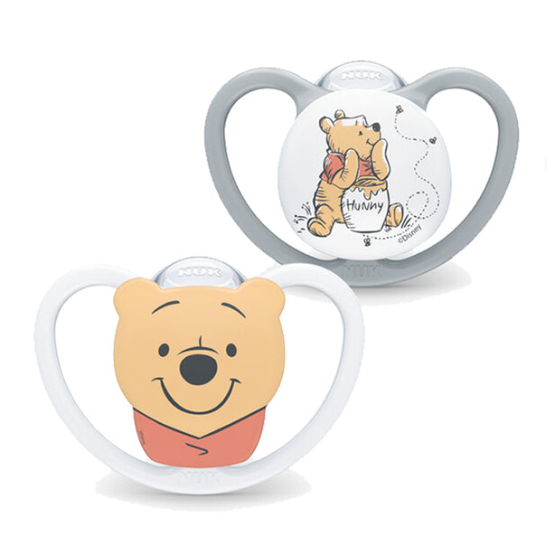 NUK Space Disney Winnie the Pooh Silicone Soother Pacifier 2pcs/box | 6-18 Months