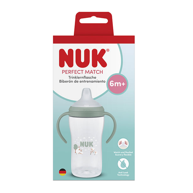 NUK Perfect Match Learner Cup | Learner Bottle 260ml | 6 months+ (Sheep)