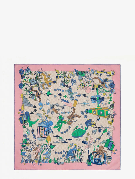 Gucci Silk foulard - Oldrose