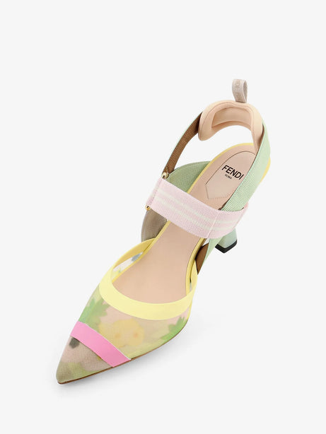 Fendi Colibri multicolor mesh pumps - Verl Mult Rosa Chiar