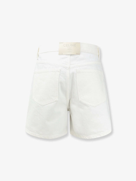 Celine 001 denim shorts - Whiteheavystone