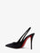 Christian Louboutin Miss Z patent leather slingback décolleté - Black