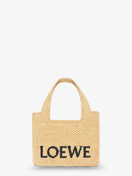 Loewe Paula's Ibiza -Loewe Front Mini Raffia Handbag - Natural