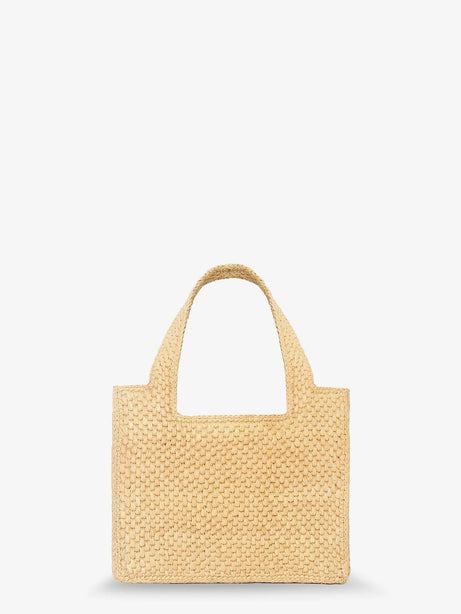 Loewe Paula's Ibiza -Loewe Front Mini Raffia Handbag - Natural