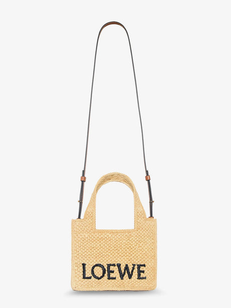 Loewe Paula's Ibiza -Loewe Front Mini Raffia Handbag - Natural
