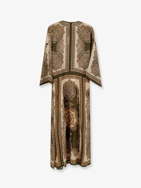 Zimmermann Mahon silk tunic dress - Olive Paisley