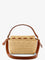 Fendi Mamma Baguette Medium raffia crossbody bag - Naturale+Sellier+Os