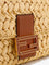 Fendi Mamma Baguette Medium raffia crossbody bag - Naturale+Sellier+Os