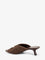 Loewe Paula's Ibiza - Pebble raffia effect sandals with metal logo detail - Dark Brown
