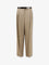 Dolce & Gabbana Mélange trousers with belt - Melangebiancobeige