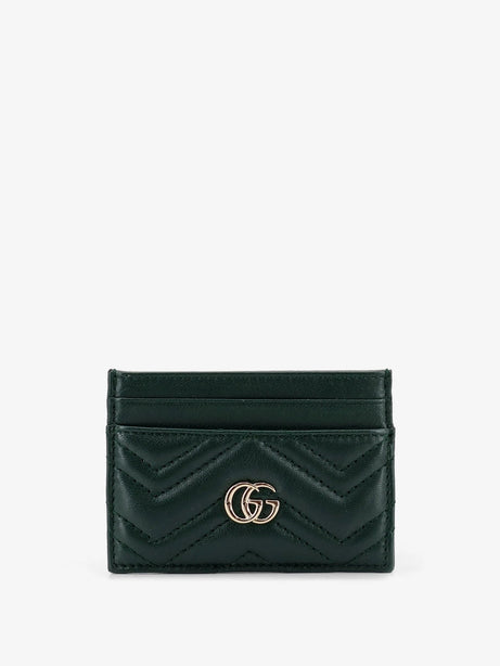 Gucci GG Marmont leather card holder - Green