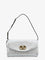 Valentino Garavani DeVain laminated leather shoulder bag - Silver