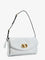 Valentino Garavani DeVain laminated leather shoulder bag - Silver