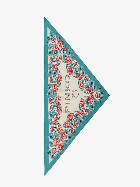Pinko Swing  Triangle Foulard - Panna/Verde