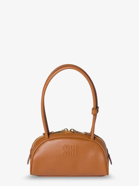 Miu Miu Beau leather handbag - Cognac