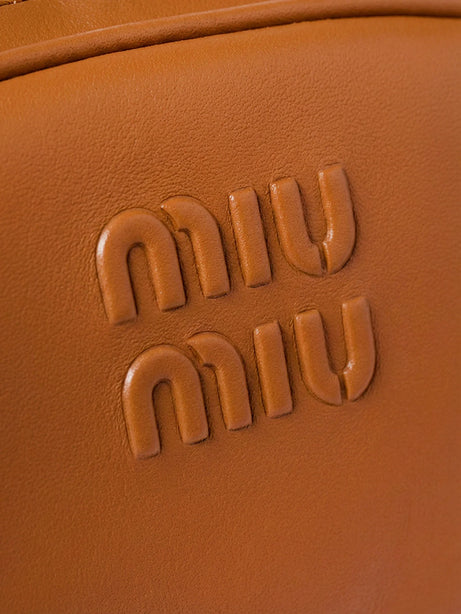 Miu Miu Beau leather handbag - Cognac