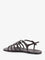 Loewe Paula's Ibiza -Petal leather sandals with Anagram logo on the front - Dark Brown