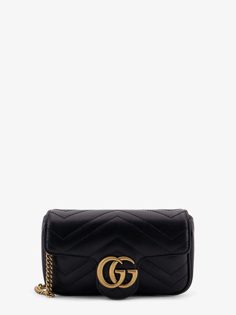 Gucci GG Marmont Mini Leather crossbody bag - Nero
