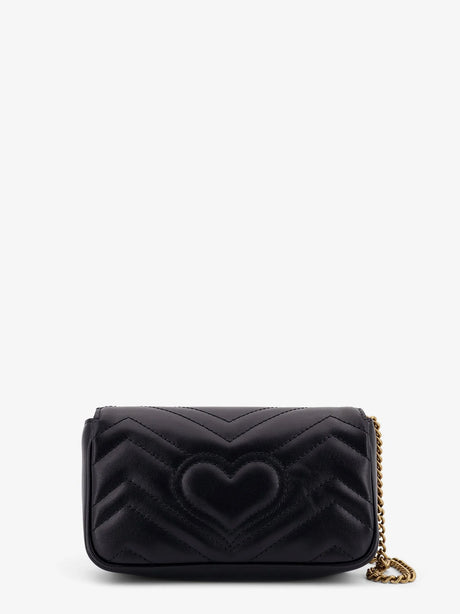 Gucci GG Marmont Mini Leather crossbody bag - Nero