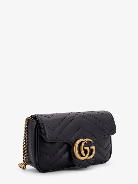 Gucci GG Marmont Mini Leather crossbody bag - Nero