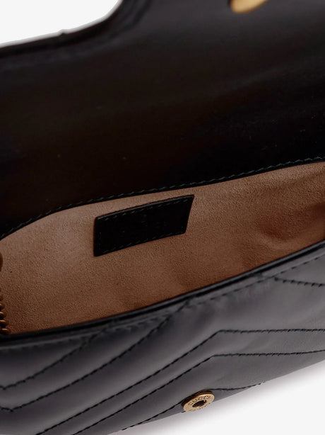 Gucci GG Marmont Mini Leather crossbody bag - Nero