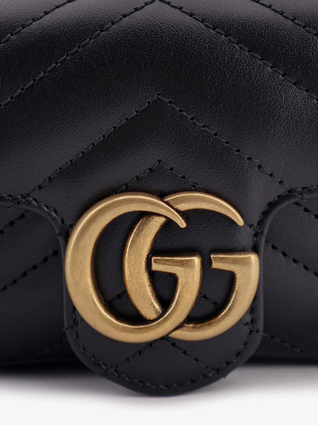 Gucci GG Marmont Mini Leather crossbody bag - Nero