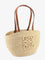 Loewe Paula's Ibiza -Eclipse Raffia and Leather handbag with 3D Anagram logo - Naturaltan