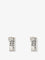 Givenchy Givenchy Tape earrings in metal and enamel - Antic Silvery