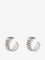 Givenchy Givenchy Tape earrings in metal and enamel - Antic Silvery