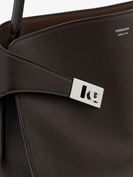 Ferragamo Hug Soft two-tone shoulder bag - Testa Di Moro