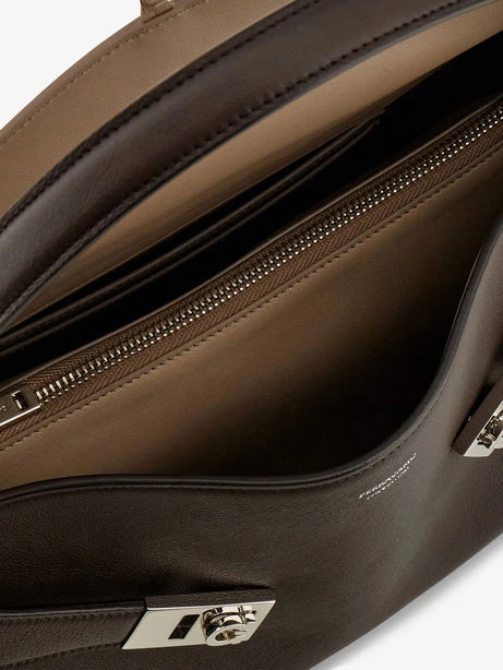Ferragamo Hug Soft two-tone shoulder bag - Testa Di Moro