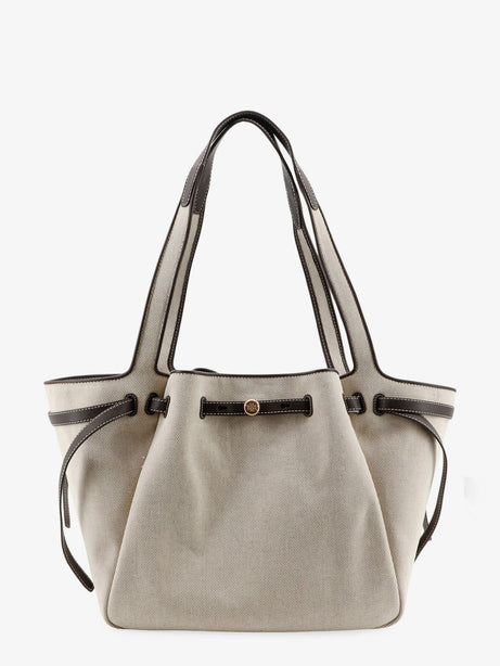 Tory Burch Romy Canvas Tote Bag - Dustyalmond