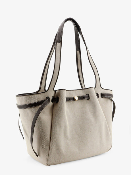 Tory Burch Romy Canvas Tote Bag - Dustyalmond