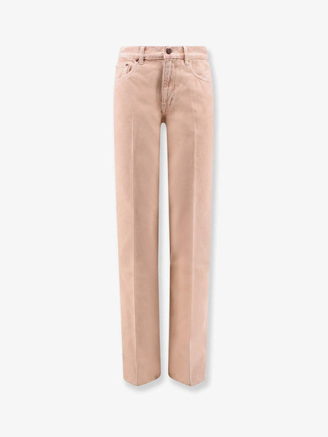Chloe' Organic cotton trousers - Timidpink