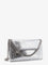 Stella Mccartney Falabella metallic fabric crossbody bag - Silver