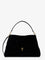 Toteme T-Lock leather handbag - Black