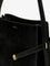 Toteme Belted suede bucket bag - Black