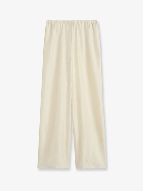 Toteme Pajamas organic silk trousers - Cream