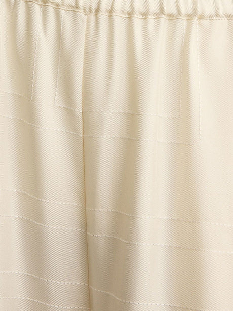 Toteme Pajamas organic silk trousers - Cream