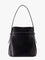 Toteme Belted leather bucket bag - Black