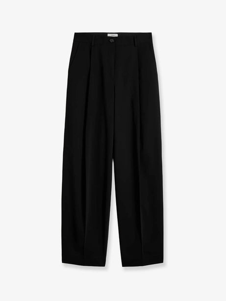 Toteme Single Pleat cotton trousers - Black