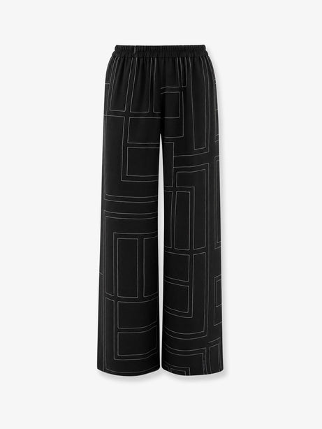 Toteme Pajamas organic silk trousers - Black