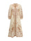 Zimmermann Indra Plunge floral Dress - Cream Tan Floral