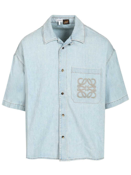 Loewe Paula'S Ibiza Short-Sleeved Shirt - Sky Blue