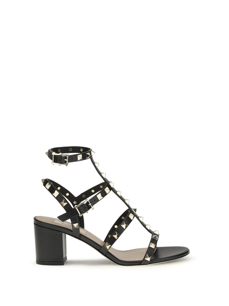Valentino Garavani Rockstud Sandals with straps - Black