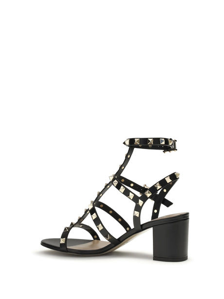 Valentino Garavani Rockstud Sandals with straps - Black