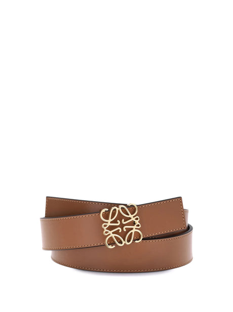 Loewe Reversible Belt - Tan/Black/Gold