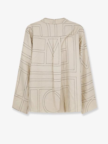 Toteme Pajamas organic silk shirt - Ivory