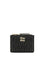 Miu Miu Leather Wallet with logo - Black